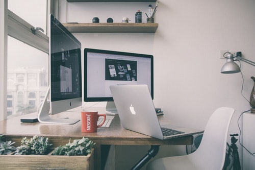 custom web design work space